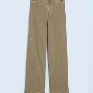 Madewell The Emmett Wide-Leg Crop Pant: Welt Pocket Edition Size 27